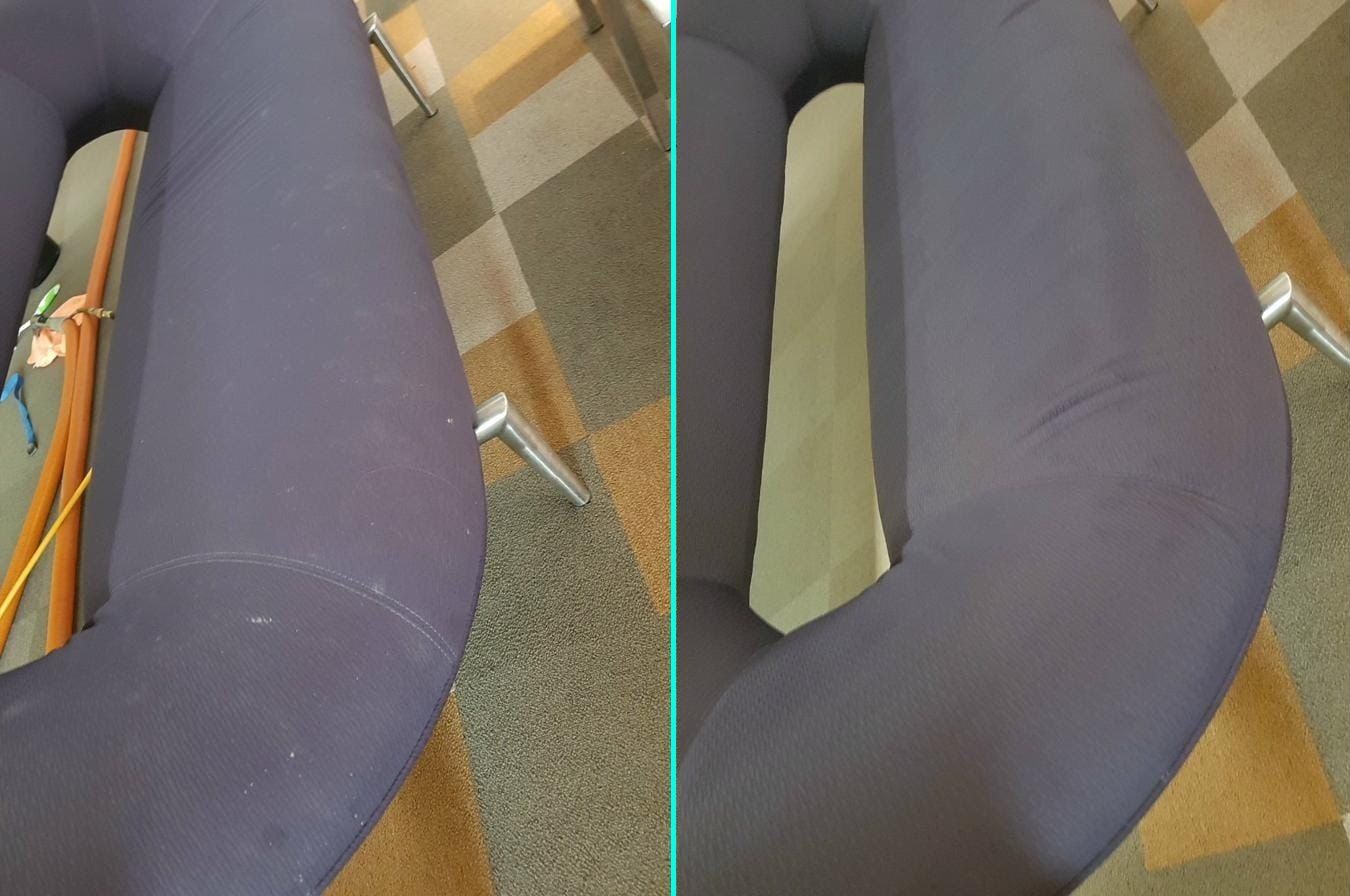 Office chair upholstery cleaning for a commercial workplace
