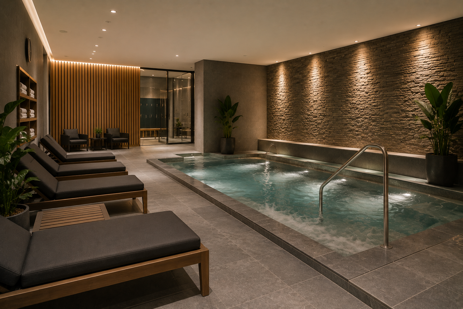 Day spa treatment room