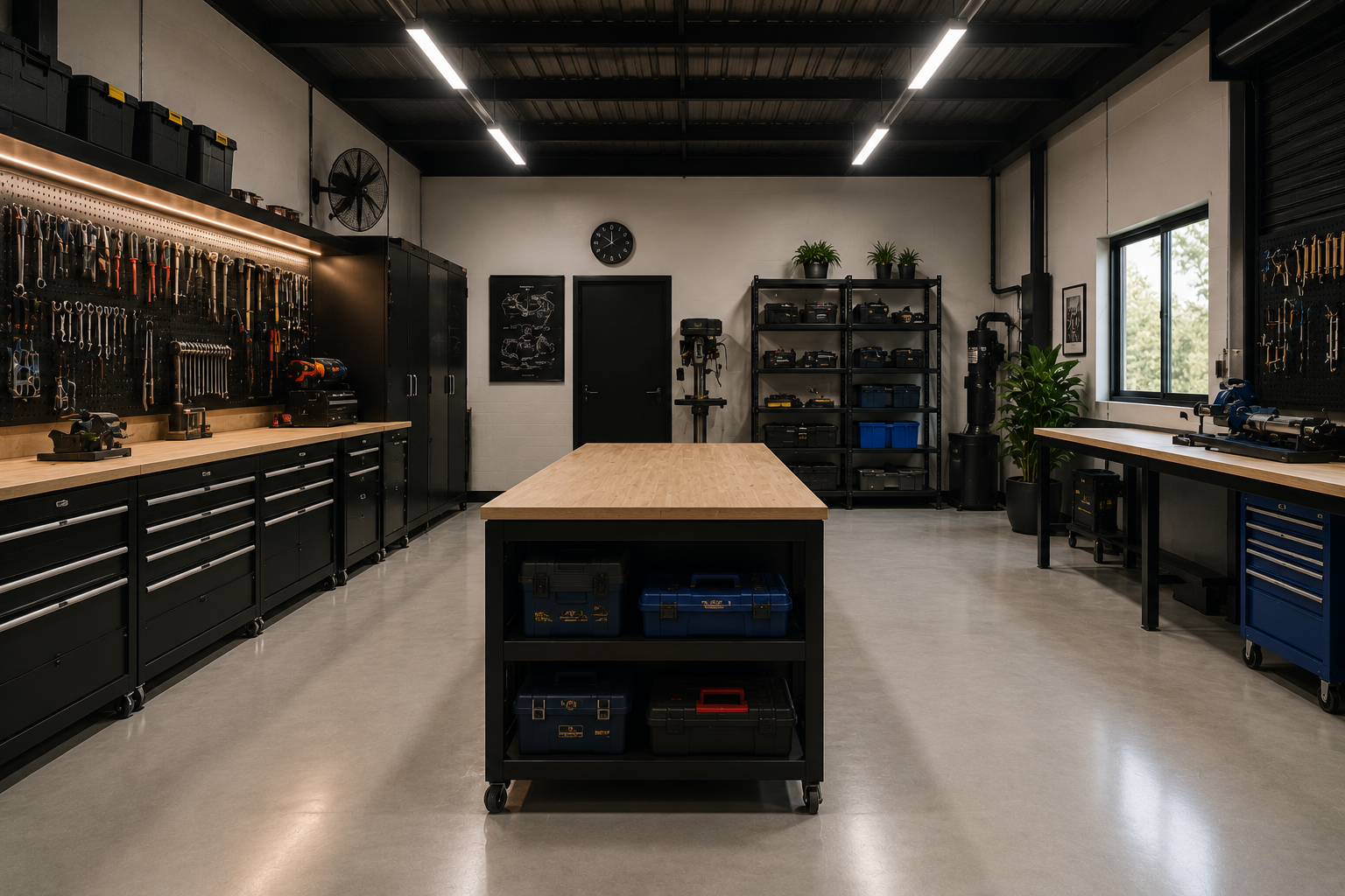 Self-serve workshop space