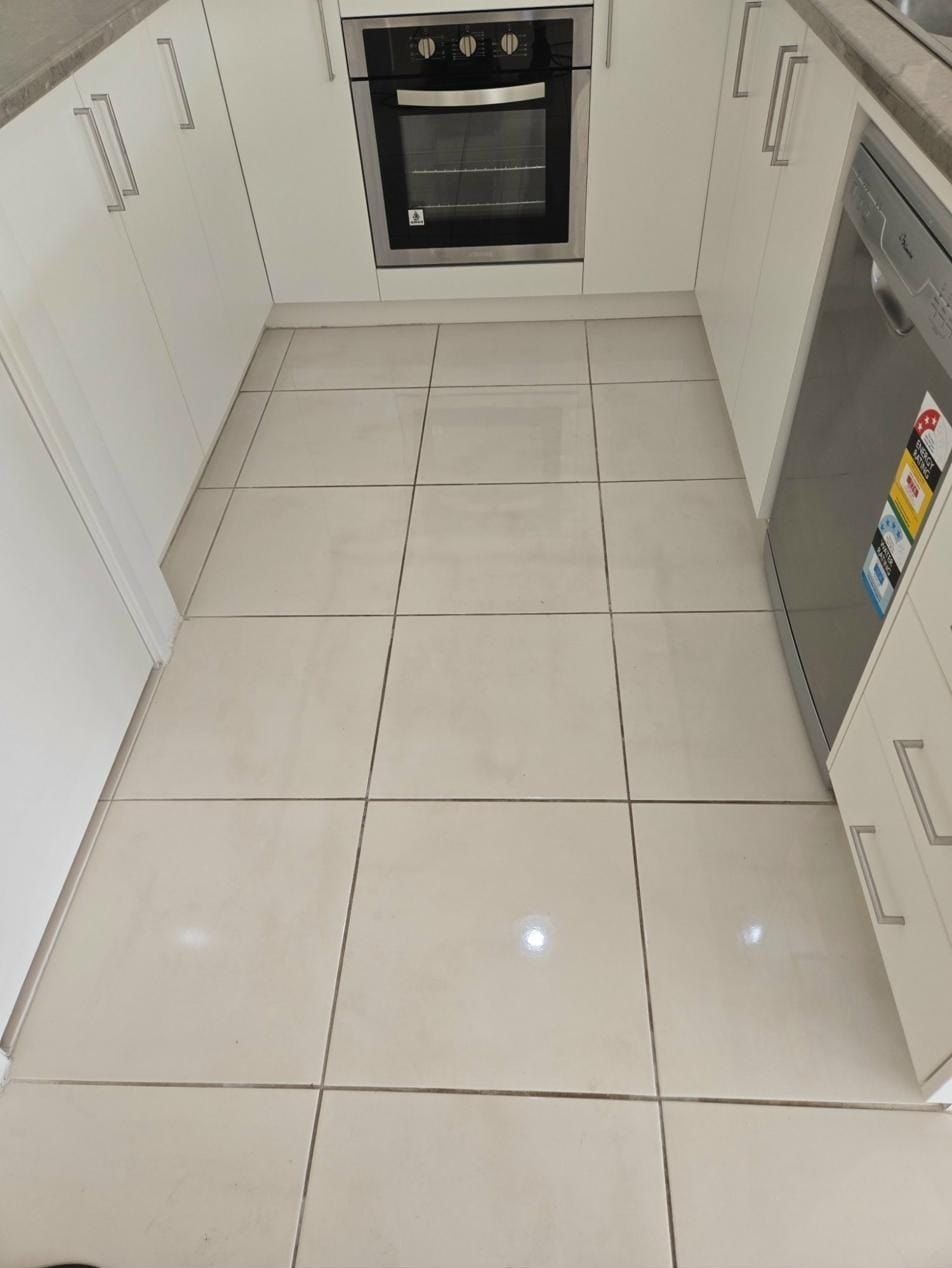Tile and grout before professional cleaning