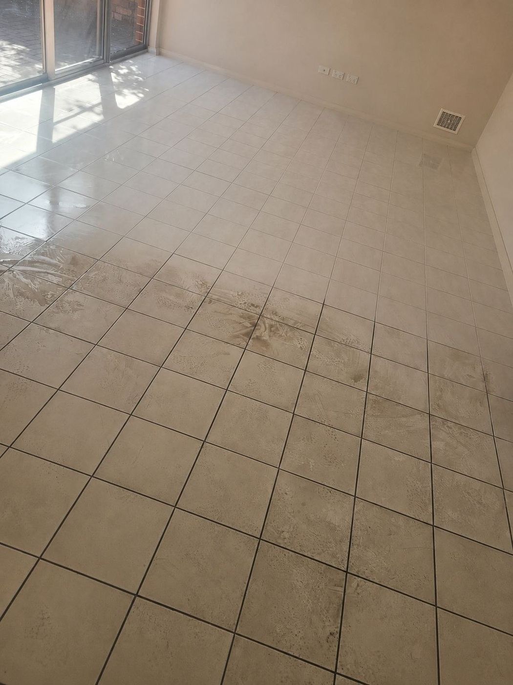 Residential tile and grout cleaning after result
